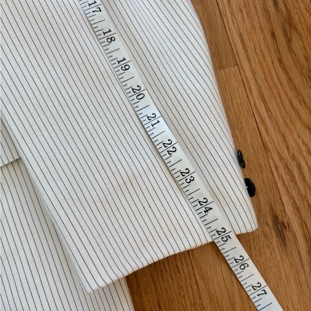 After Six Nite Magic Vintage 40s Pinstripe White Dinner Jacket Tux Sportcoat 43R